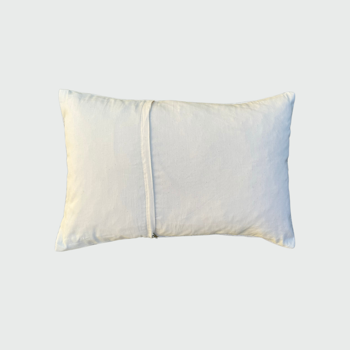 Housse de Coussin à rayures gris clair