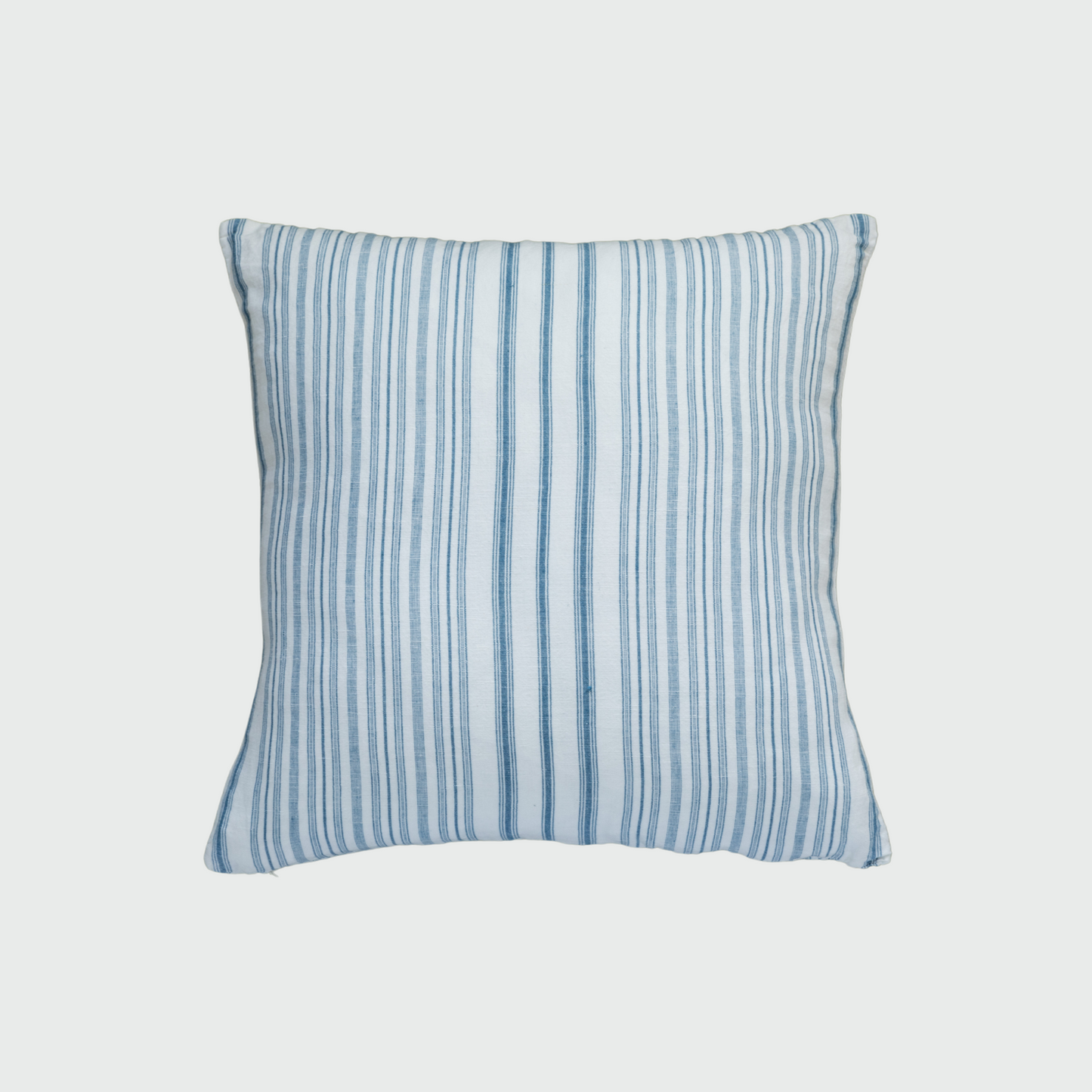 Housse de Coussin à rayures bleu