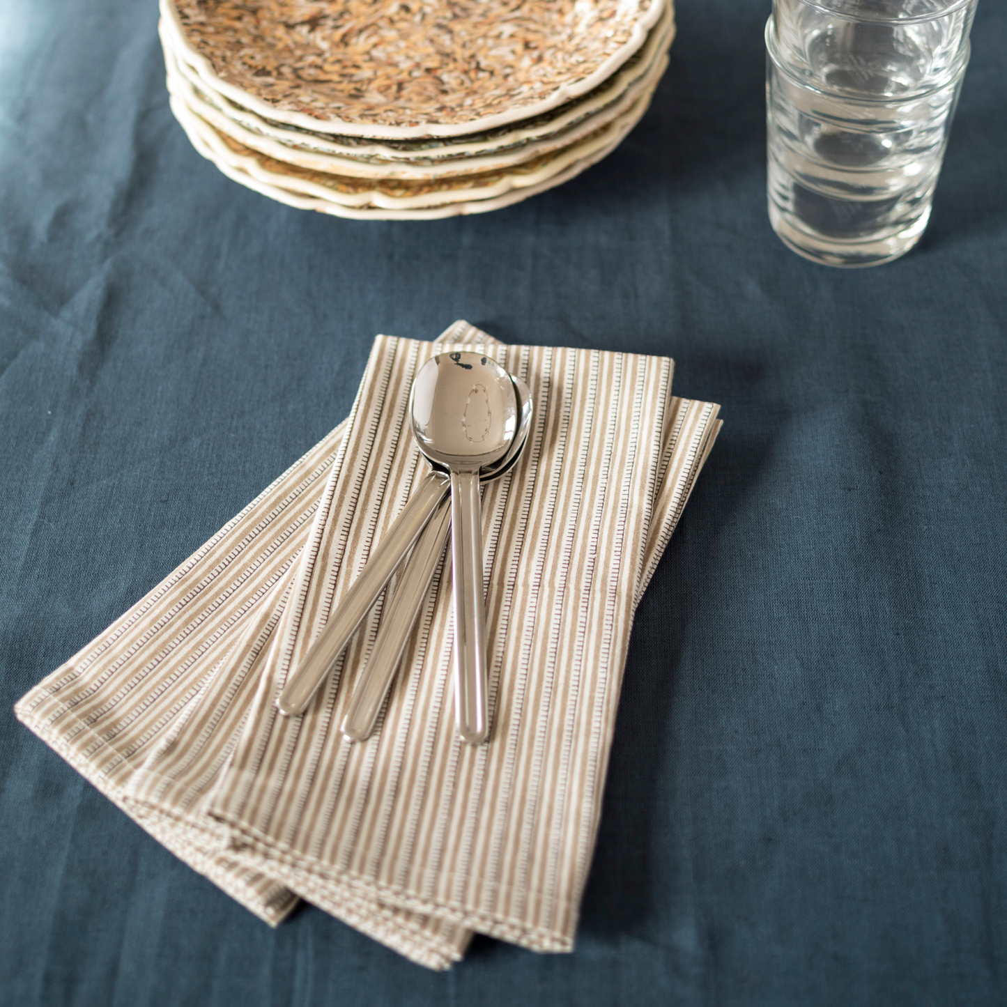 Clémence Napkin in Brown, Set of 4