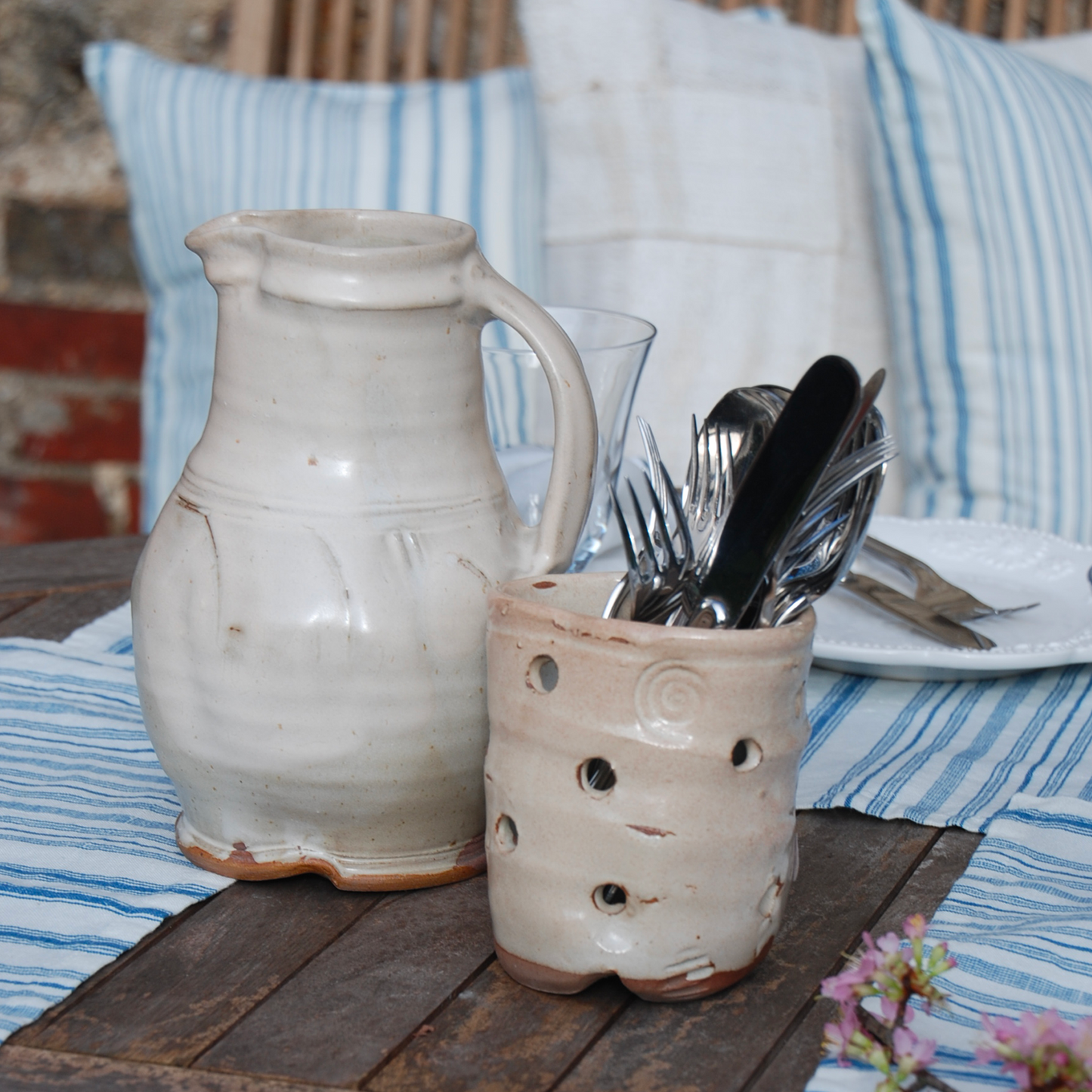 Handmade Earthenware Pitcher