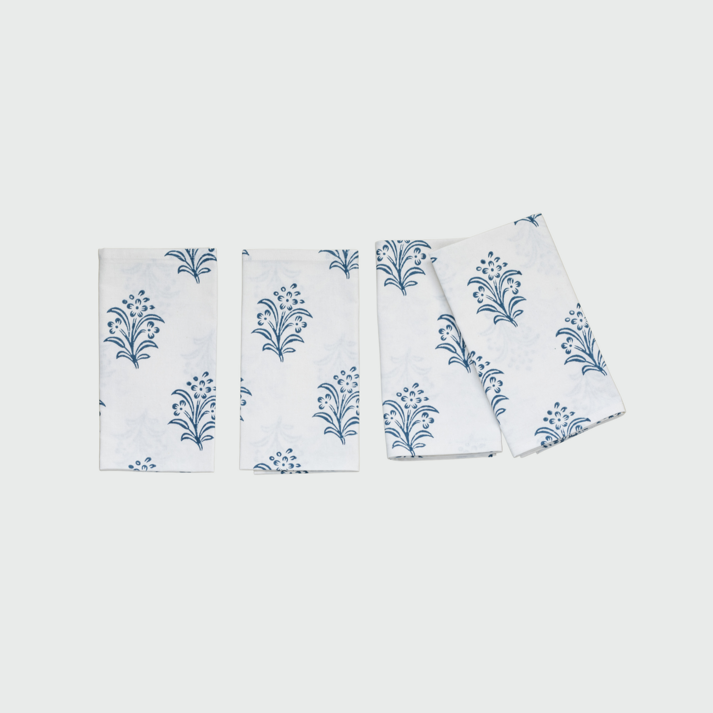 Serviette Eloise bleu, lot de 4