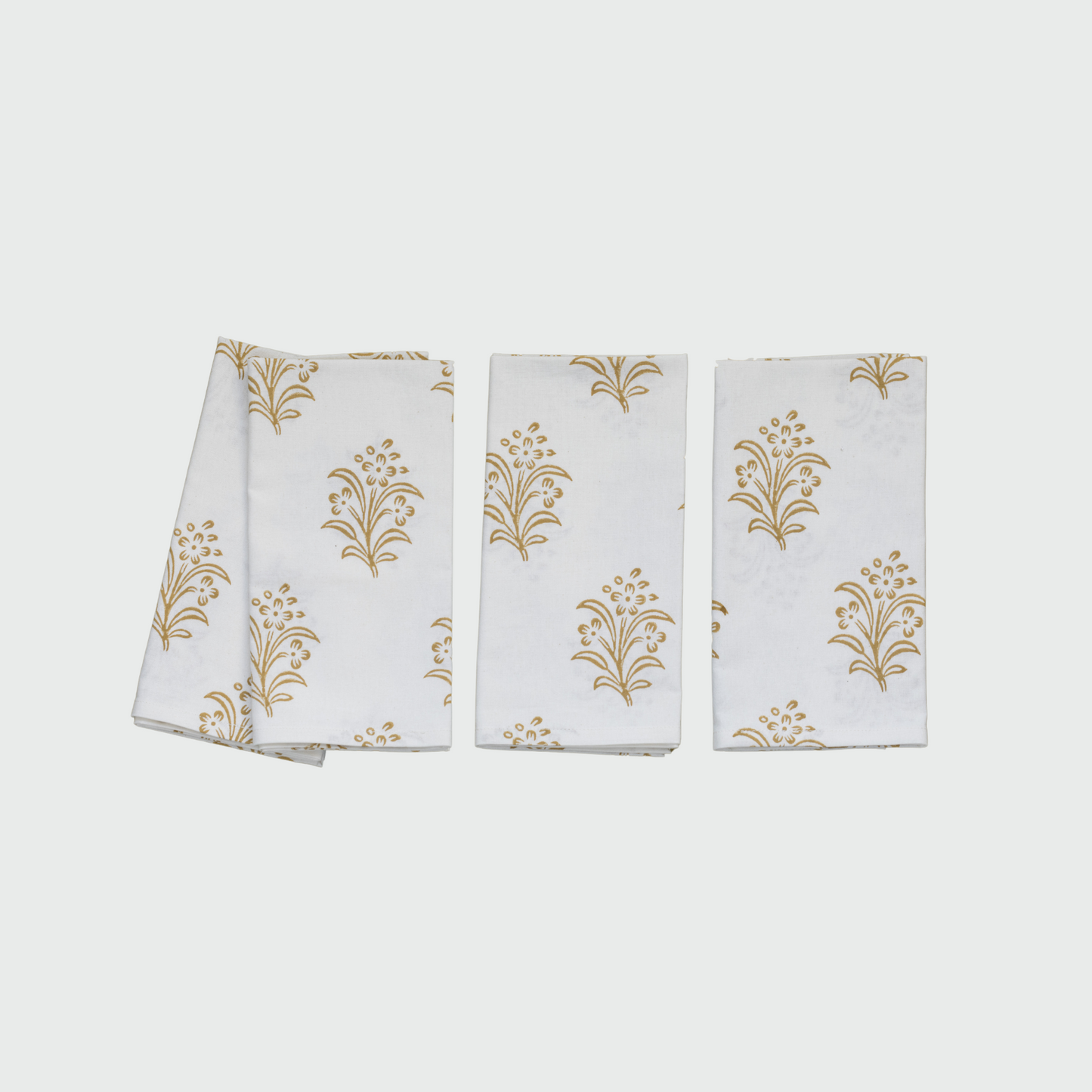 Serviette Eloise moutarde, lot de 4