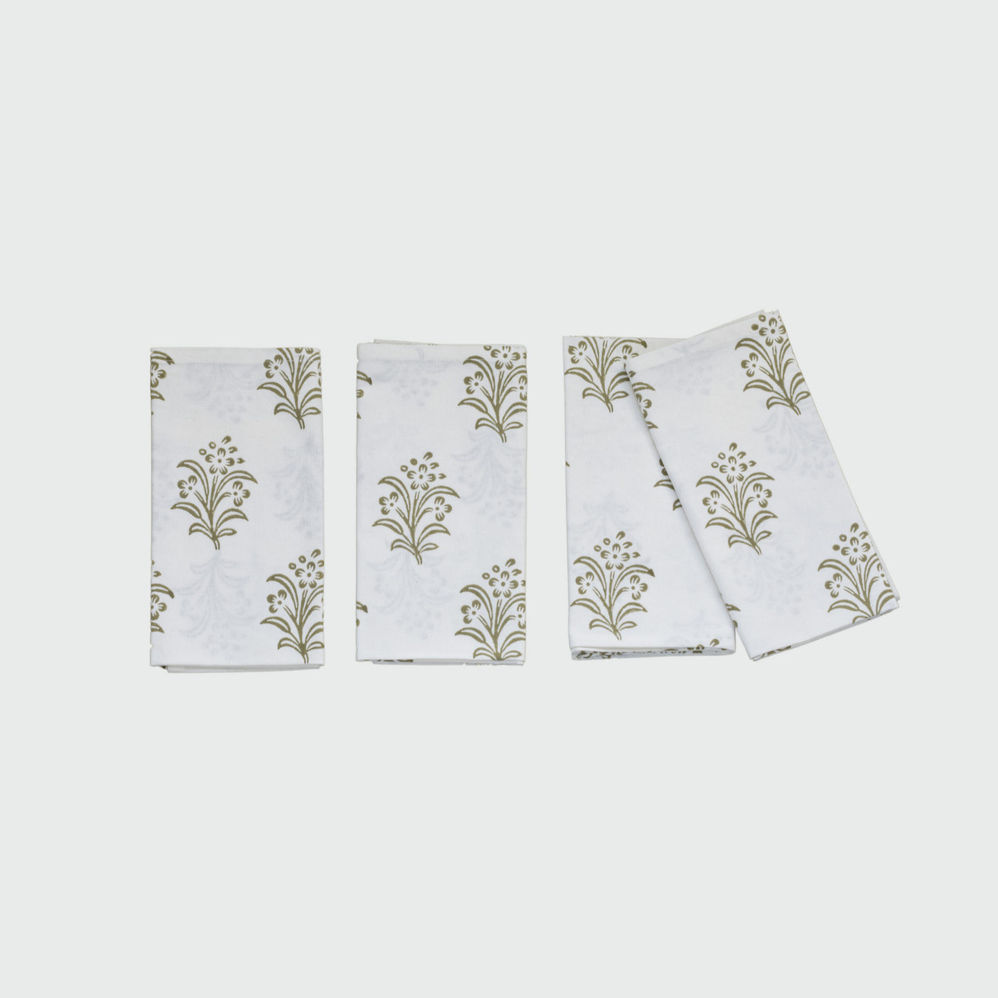 Serviette Eloise olive, lot de 4