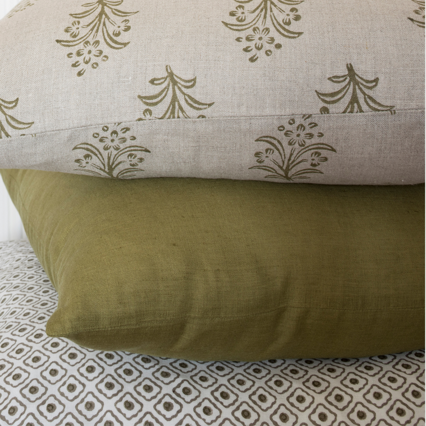 Housse de Coussin Eloise olive