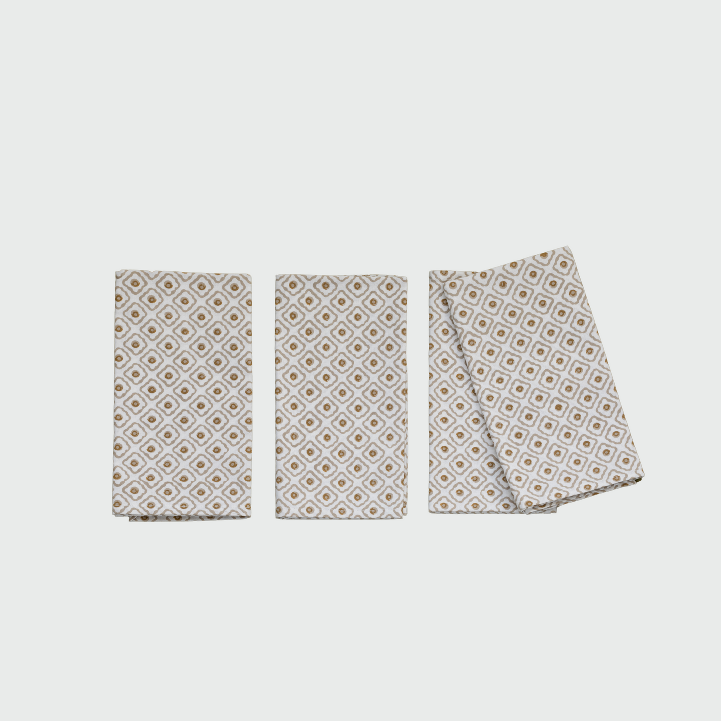 Serviette Juliette moutarde, lot de 4