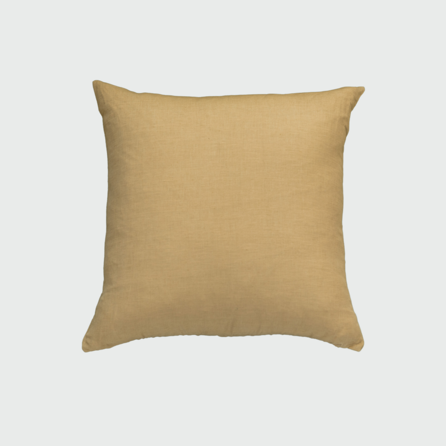 Solid Hand Dyed Throw Pillow in Mustard