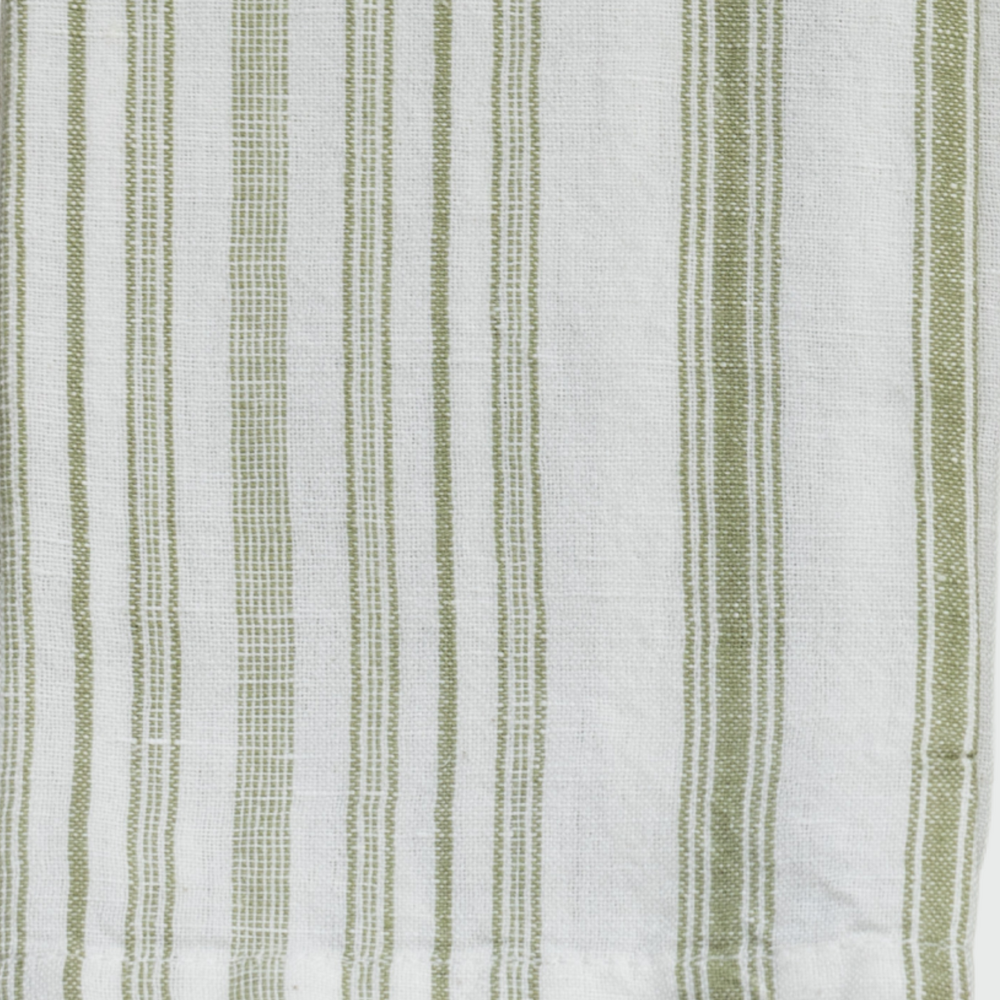 Stripe Dish Towel in Olive, Set of 2